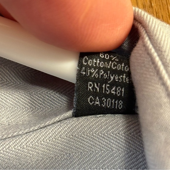 U.S. Polo Assn Wrinkle Free Men’s Dress Shirt Button Up Size L 34/35 16 16 1/2 - Picture 5 of 7